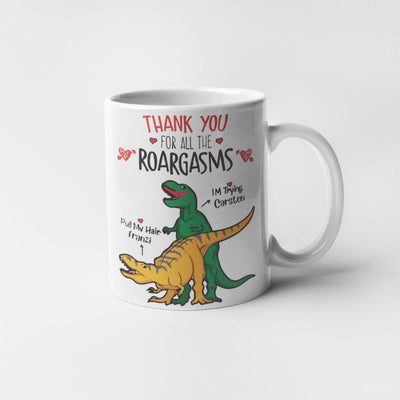 Dino Delight Roargasm Personalised 11oz Mug - Noons UK