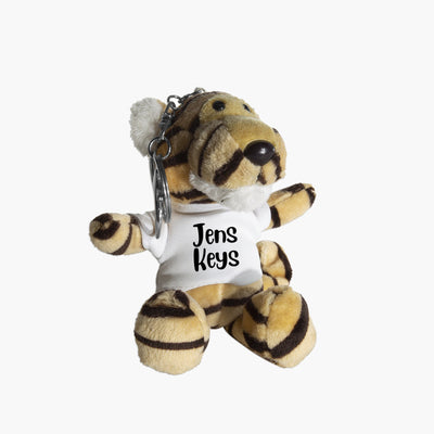 Roaring Charm Personalised Tiger Teddy Keychain - Noons UK