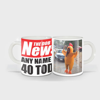 Timeless Moments Personalised 11oz Newspaper Birthday Mug - Noons UK